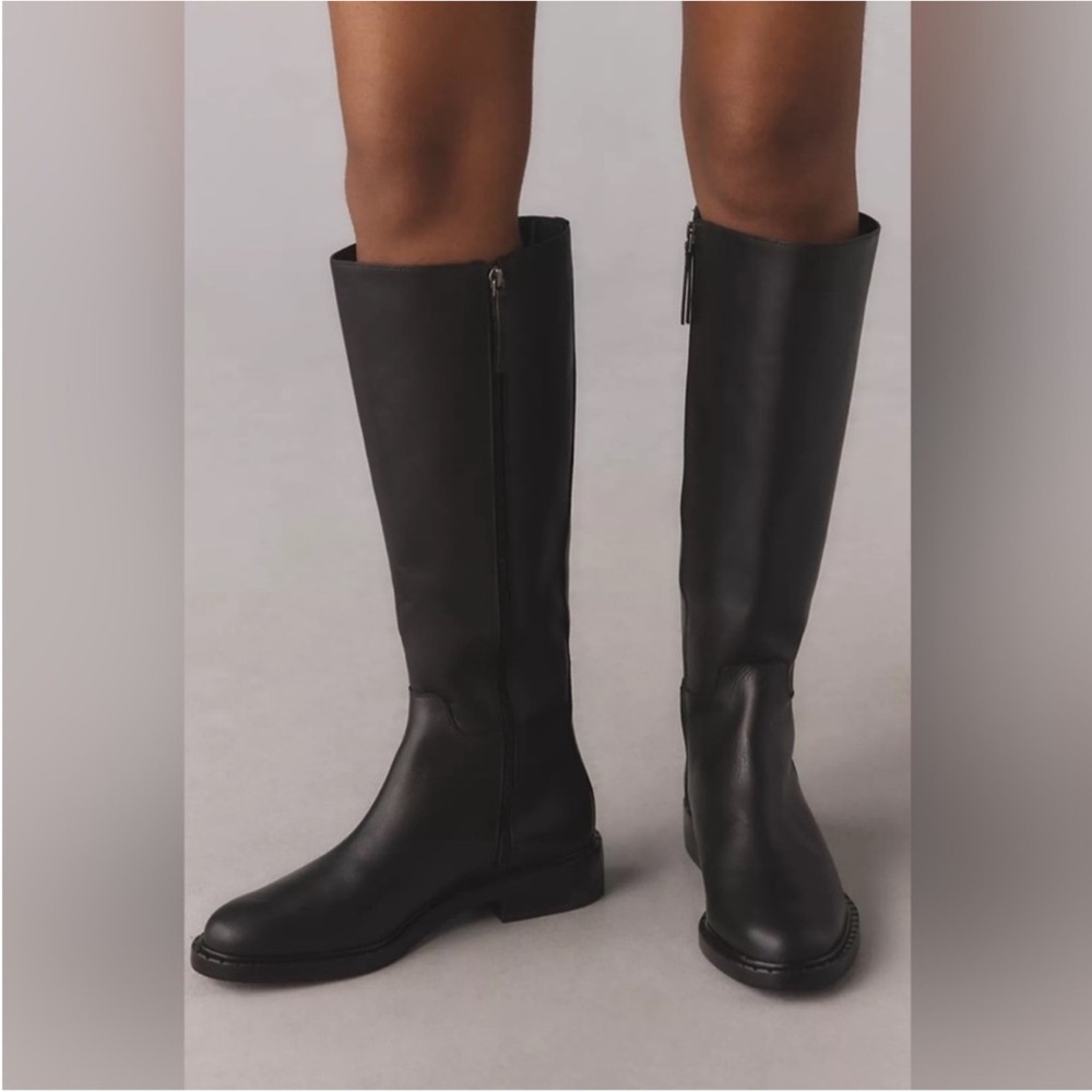 REFORMATION Nancy Knee High Boot Black